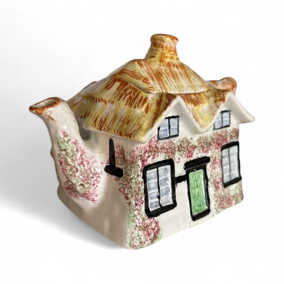 Vintage Price & Kingston "Ye Olde Cottage" teapot pottery, made in England - Picture 2 of 6